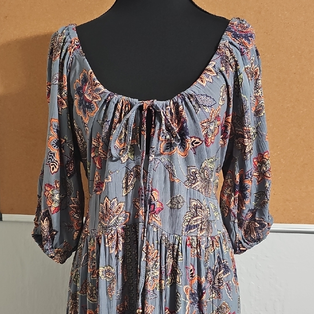 Angie Multicolor Floral Maxi Dress